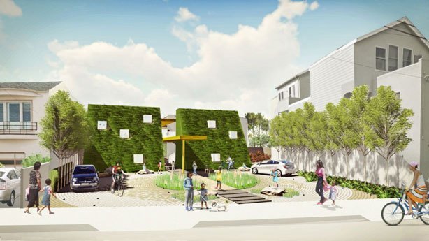 golden-bridges-urban-farm-school-front-building-rendering-urbangardensweb