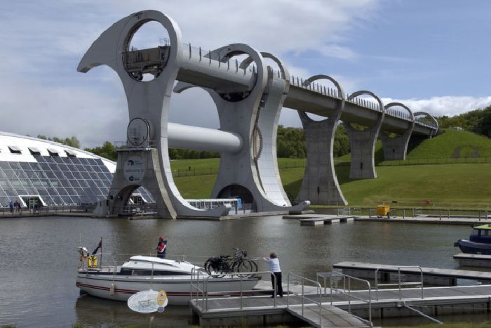 The Falkirk Wheel.  Picture: Robert Perry