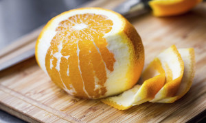 Cleared of peel orange