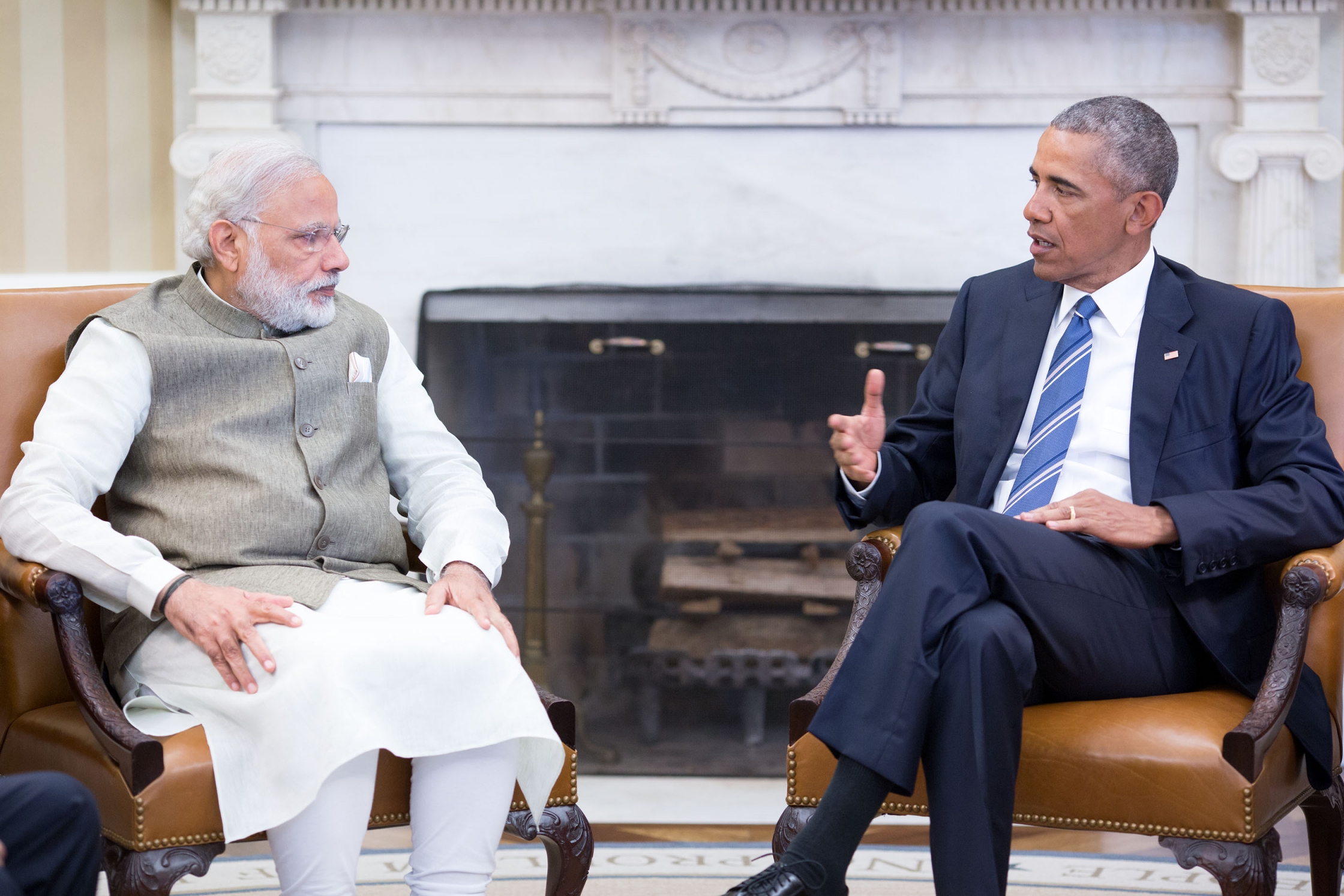 Prime Minister Modi of India meets with the President