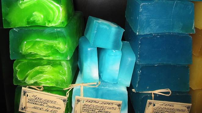 unpackaged natural soap