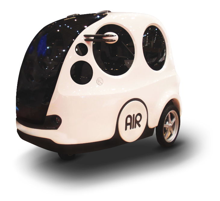 Airpod, an air powered car, on display